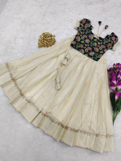 NEW LAUNCING KIDS LEHENGA CHOLI Cosmos silk Surat kids party wear wholesale